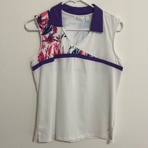 Lady Hagen Sleeveless Golf Shirt Size Small